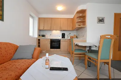 Küche/Küchenzeile in der Unterkunft Bernstein Mare-Supreme Wohnung 5