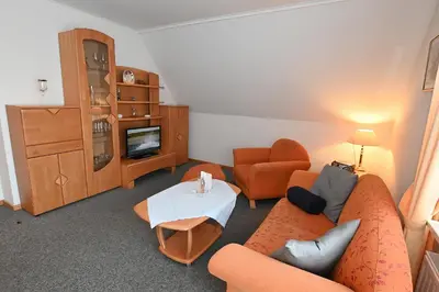 Ein Sitzbereich in der Unterkunft Bernstein Mare-Supreme Wohnung 7