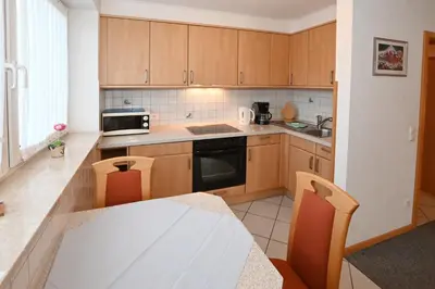 Küche/Küchenzeile in der Unterkunft Bernstein Mare-Supreme Wohnung 6