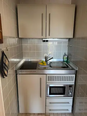 Küche/Küchenzeile in der Unterkunft Haus Nordlicht I