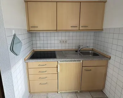 Küche/Küchenzeile in der Unterkunft Haus Nordlicht I