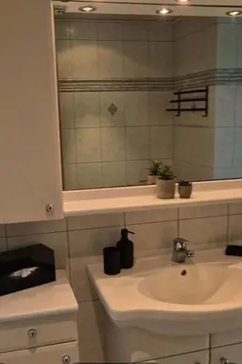 Ein Badezimmer in der Unterkunft Apartment Fewo Kleine Robbe by Interhome