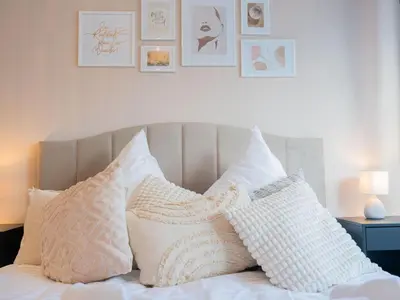 Ein Bett oder Betten in einem Zimmer der Unterkunft Apartment Dein zweites Zuhause an der Nordseeküste - Sauna by Interhome