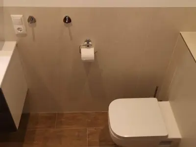 Ein Badezimmer in der Unterkunft Holiday Home Haus Fischotter by Interhome