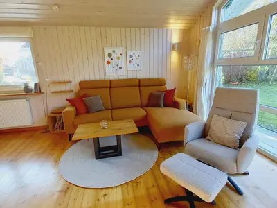 Ein Sitzbereich in der Unterkunft Holiday Home Wetternweg 8 by Interhome