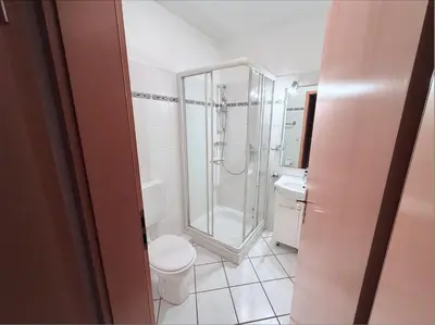 Ein Badezimmer in der Unterkunft Hamburger Str 24 FeWo 2
