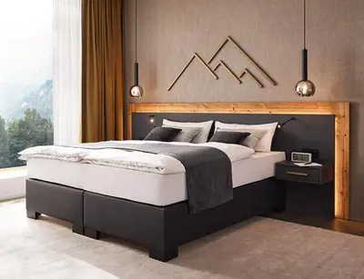 Ein Bett oder Betten in einem Zimmer der Unterkunft Hotel Seehaus