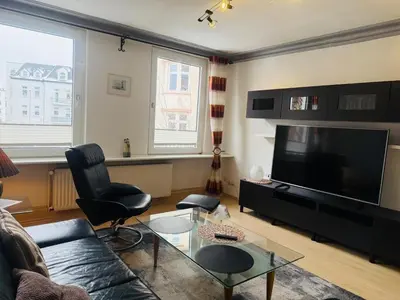 TV/Unterhaltungsangebot in der Unterkunft Wohnung Elbelotse