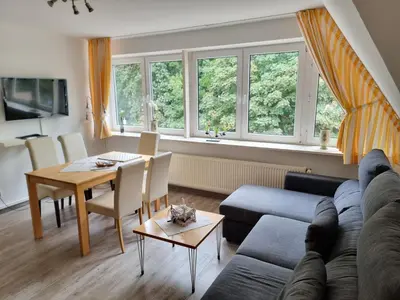 TV/Unterhaltungsangebot in der Unterkunft Wohnung 2 im Haus Itjen