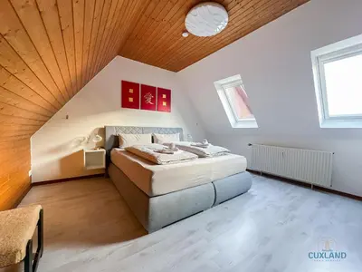 Ein Bett oder Betten in einem Zimmer der Unterkunft Ferienwohnung Uttied