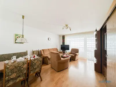 Ein Sitzbereich in der Unterkunft Haus Nordseeblick Wohnung 1