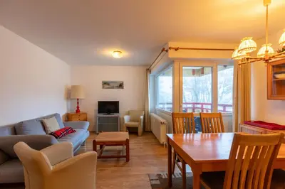 Ein Sitzbereich in der Unterkunft Terrassenhaus, Whg 16