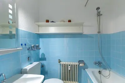 Ein Badezimmer in der Unterkunft Terrassenhaus, Whg 16