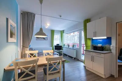 Küche/Küchenzeile in der Unterkunft Terrassenhaus, Whg 7