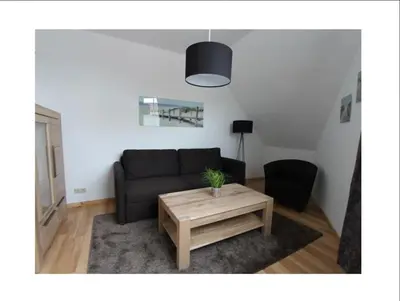 Ein Sitzbereich in der Unterkunft ToNi`s Kegelrobbe