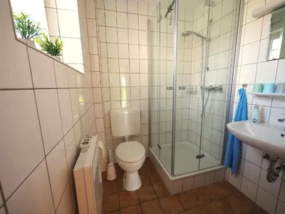 Ein Badezimmer in der Unterkunft Ferienhaus Gänseblümchen