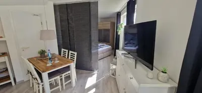 TV/Unterhaltungsangebot in der Unterkunft ToNi`s Strandbude