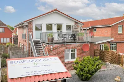 Das Gebäude in dem sich die Ferienwohnung befindet