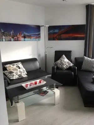 Ein Sitzbereich in der Unterkunft City Marina 78
