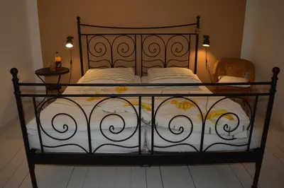 Ein Bett oder Betten in einem Zimmer der Unterkunft Himmel&Erden