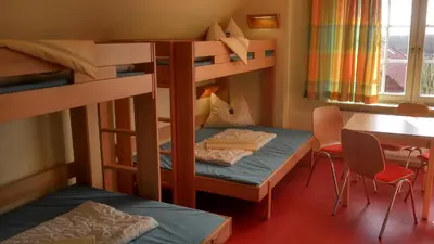 Ein Bett oder Betten in einem Zimmer der Unterkunft Jugendherberge Otterndorf