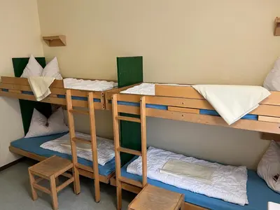 Ein Bett oder Betten in einem Zimmer der Unterkunft Jugendherberge Otterndorf