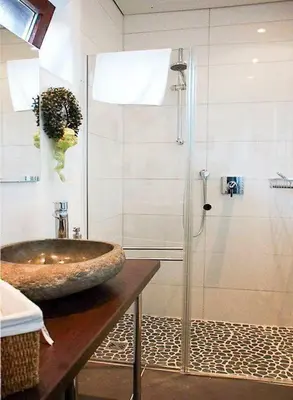 Ein Badezimmer in der Unterkunft Ferienhaus Sternmöwe Cuxhaven