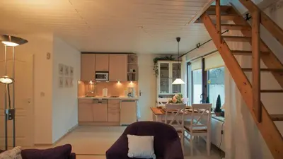 Küche/Küchenzeile in der Unterkunft Ferienhaus Sternmöwe Cuxhaven