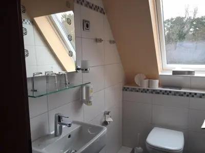 Ein Badezimmer in der Unterkunft Hotel Meereswoge