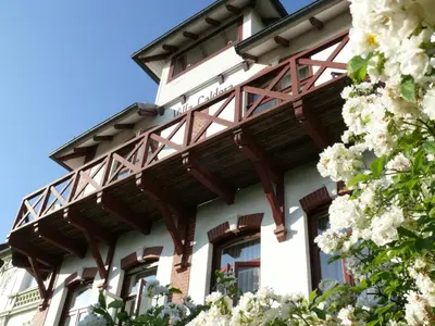 Ein Balkon oder eine Terrasse in der Unterkunft Hotel Villa Caldera