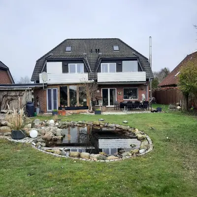 Ein Garten an der Unterkunft Im Heidedorf Haus to Baben