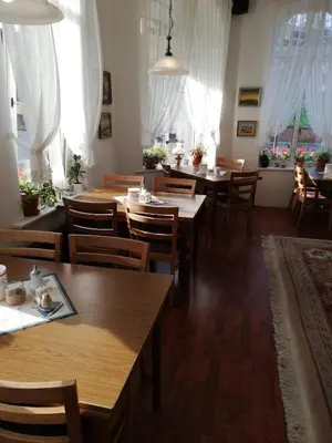Ein Sitzbereich in der Unterkunft Hotel Hohenzollernhof