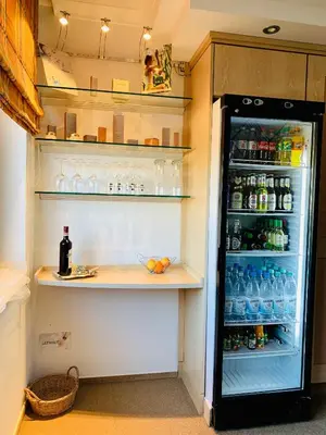 Küche/Küchenzeile in der Unterkunft Aparthotel Kleine Perle