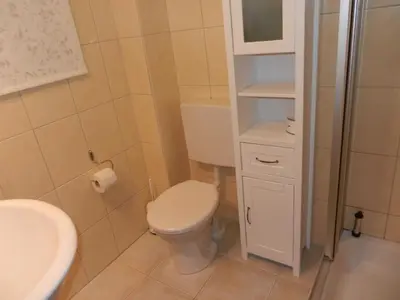 Ein Badezimmer in der Unterkunft Ferienhaus Nordseejuwel