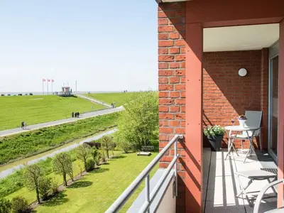 Ein Balkon oder eine Terrasse in der Unterkunft App. Seewärts wohnen 2.1