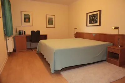 Ein Bett oder Betten in einem Zimmer der Unterkunft App. Seewärts wohnen 2.1