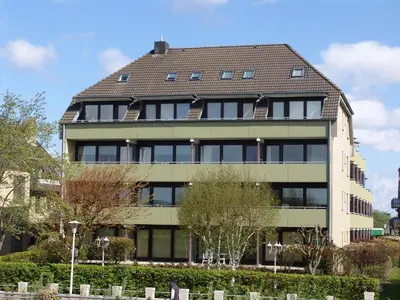Das Gebäude in dem sich die Ferienwohnung befindet