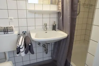 Ein Badezimmer in der Unterkunft Haus Frauenpreiss Whg. 61
