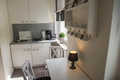 Küche/Küchenzeile in der Unterkunft Haus Frauenpreiss Whg. 61