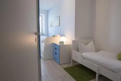 Ein Sitzbereich in der Unterkunft Strandhaus Nordseebrandung Fewo B3.4