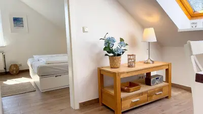 Ein Sitzbereich in der Unterkunft Haus Kirsten, Fewo Nr. 6