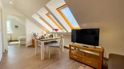 TV/Unterhaltungsangebot in der Unterkunft Haus Kirsten, Fewo Nr. 6