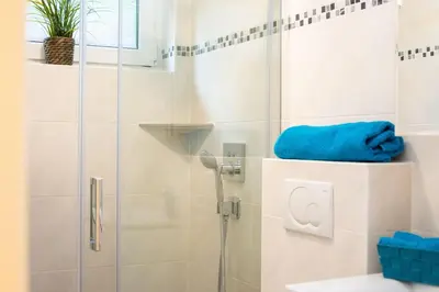 Ein Badezimmer in der Unterkunft Haus Kirsten, Fewo Nr. 1