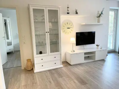 TV/Unterhaltungsangebot in der Unterkunft Strandhaus Nordseebrandung Fewo A3.2