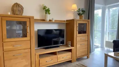 TV/Unterhaltungsangebot in der Unterkunft Strandhaus Nordseebrandung Fewo A4.3