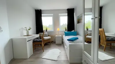 Ein Sitzbereich in der Unterkunft Strandhaus Nordseebrandung Fewo A4.3