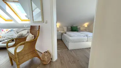 Ein Sitzbereich in der Unterkunft Haus Kirsten, Fewo Nr. 5