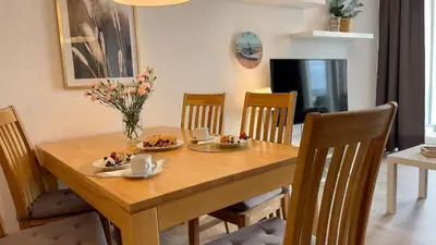 TV/Unterhaltungsangebot in der Unterkunft Strandhaus Nordseebrandung Fewo D1.4