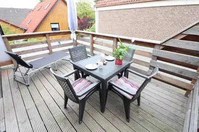 Ein Balkon oder eine Terrasse in der Unterkunft Appartementhaus Kogge