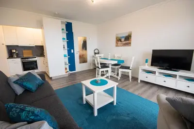 TV/Unterhaltungsangebot in der Unterkunft Am Sahlenburger Strand - Wohnung 4